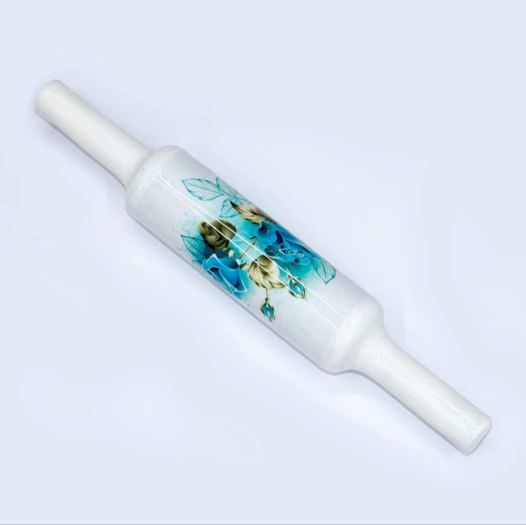 Marble Chakla Belan Set with Enamel Print - Image 2