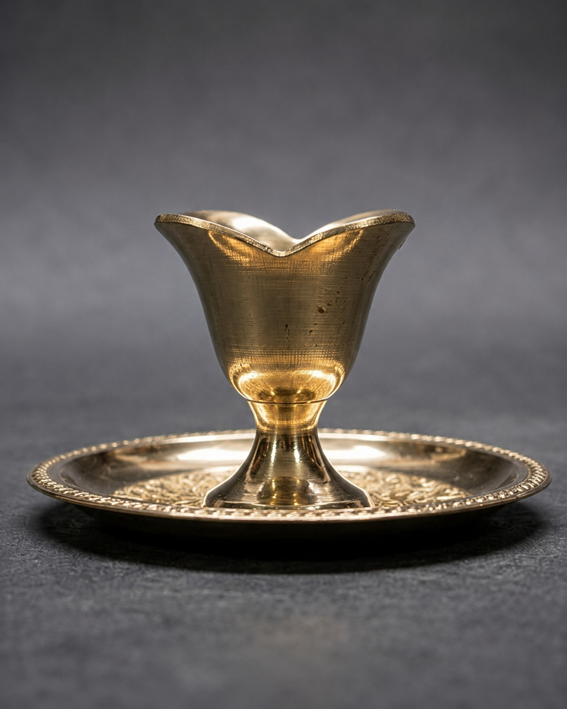 Brass Pooja Diya Set - Image 2