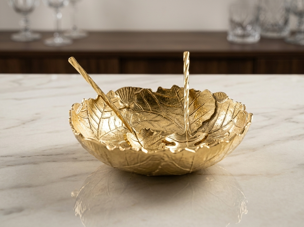 gilded-aspen-leaf-artisan-serving-bowl