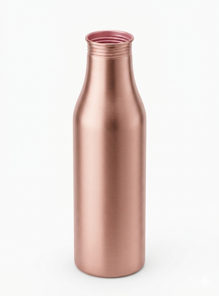 Rose Gold Sleek Copper Bottle